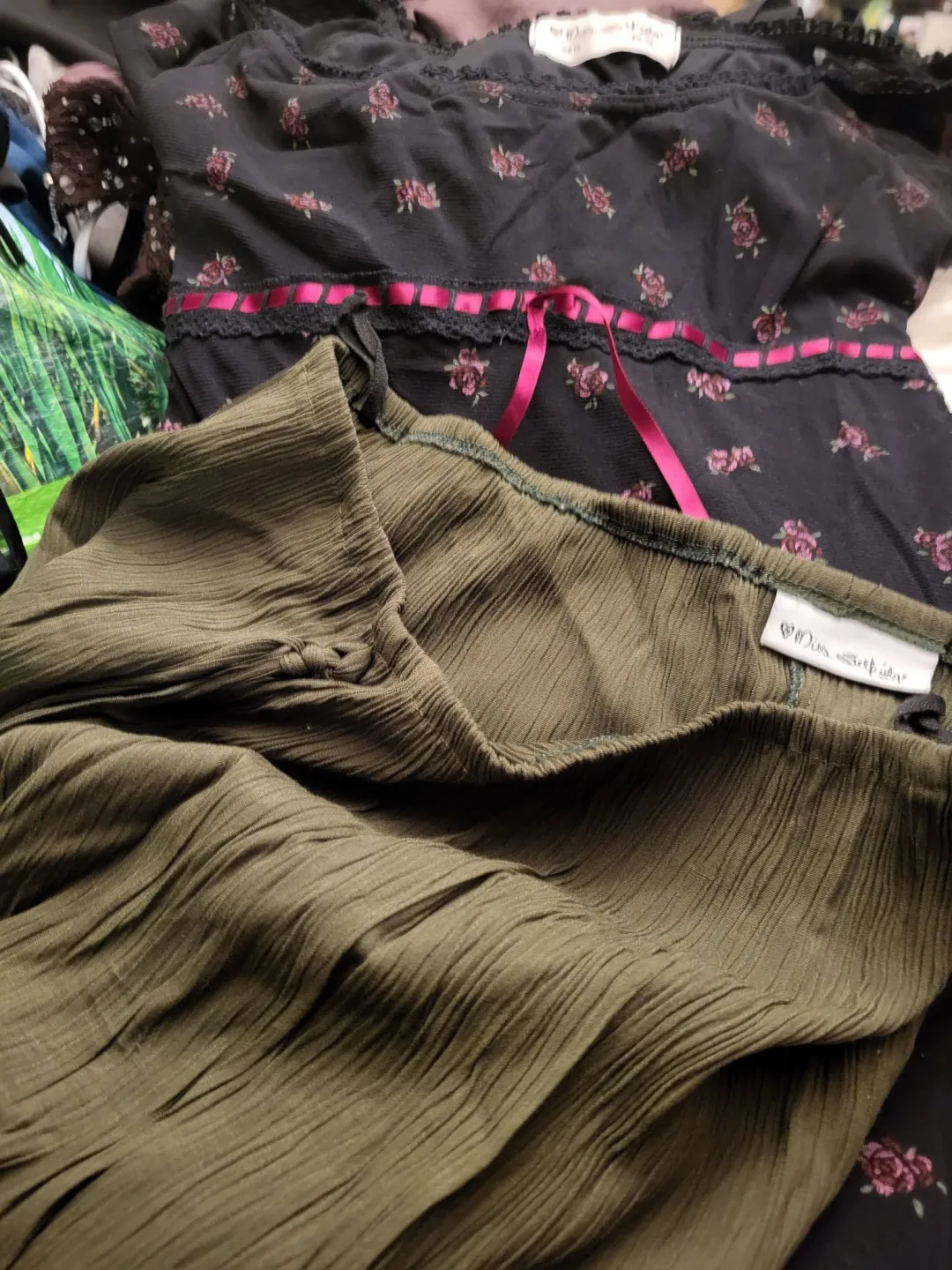 Photo from Jayne's Baby Bank (main page), 14 Dec 2025: Dans just found my college clothes box from the 1990s in my walk in wardrobe! I was a miss selfridge girl and remember when Lipsy did ombre!