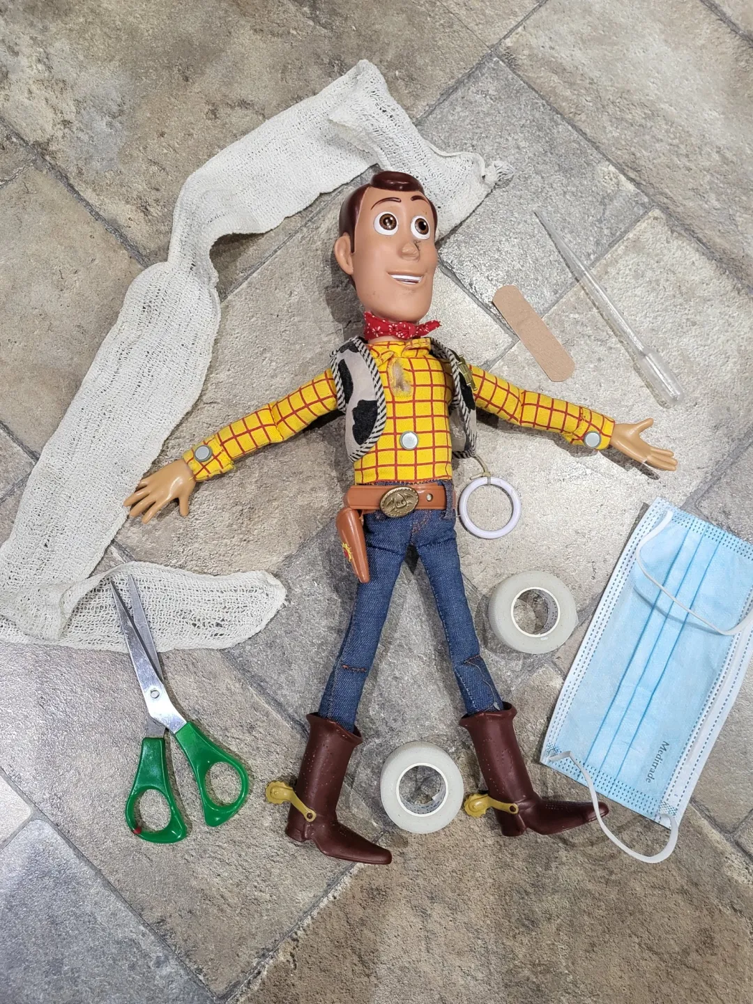 Photo from Jayne's Baby Bank (main page), 16 Dec 2025: Adoption Alert ⚠️ We have a raggy doll! My Dad can not fix vintage Woody and he has been through the wars! Is there anyone who would like to