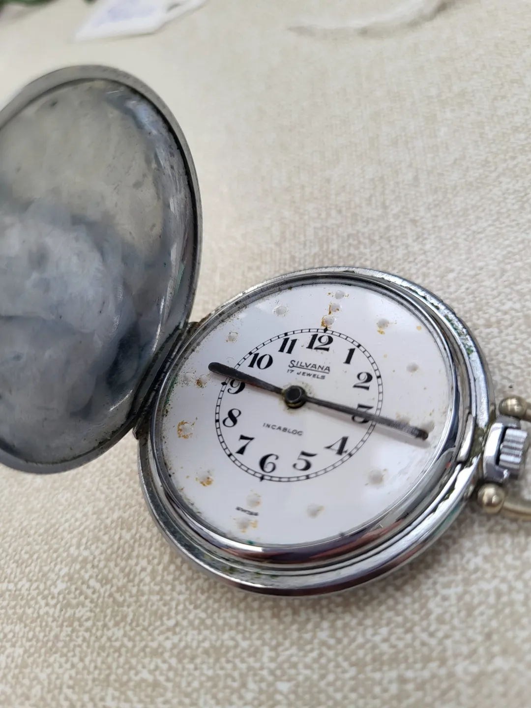 Photo from Jayne's Baby Bank (main page), 9 May 2024: Silvarna Braille pocket watch £65 please