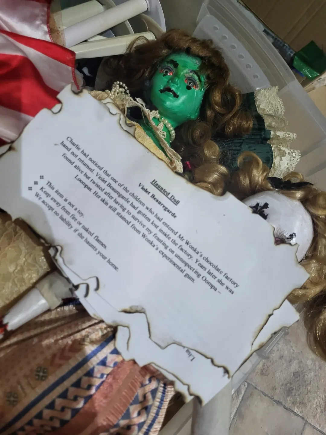 Photo from Jayne's Baby Bank (main page), 29 Sep 2024: Sample of the haunted story - I think my parents and Dan have had way to much fun with these! 🤣🤣♻️🌏🍼♻️❤️🍼👻