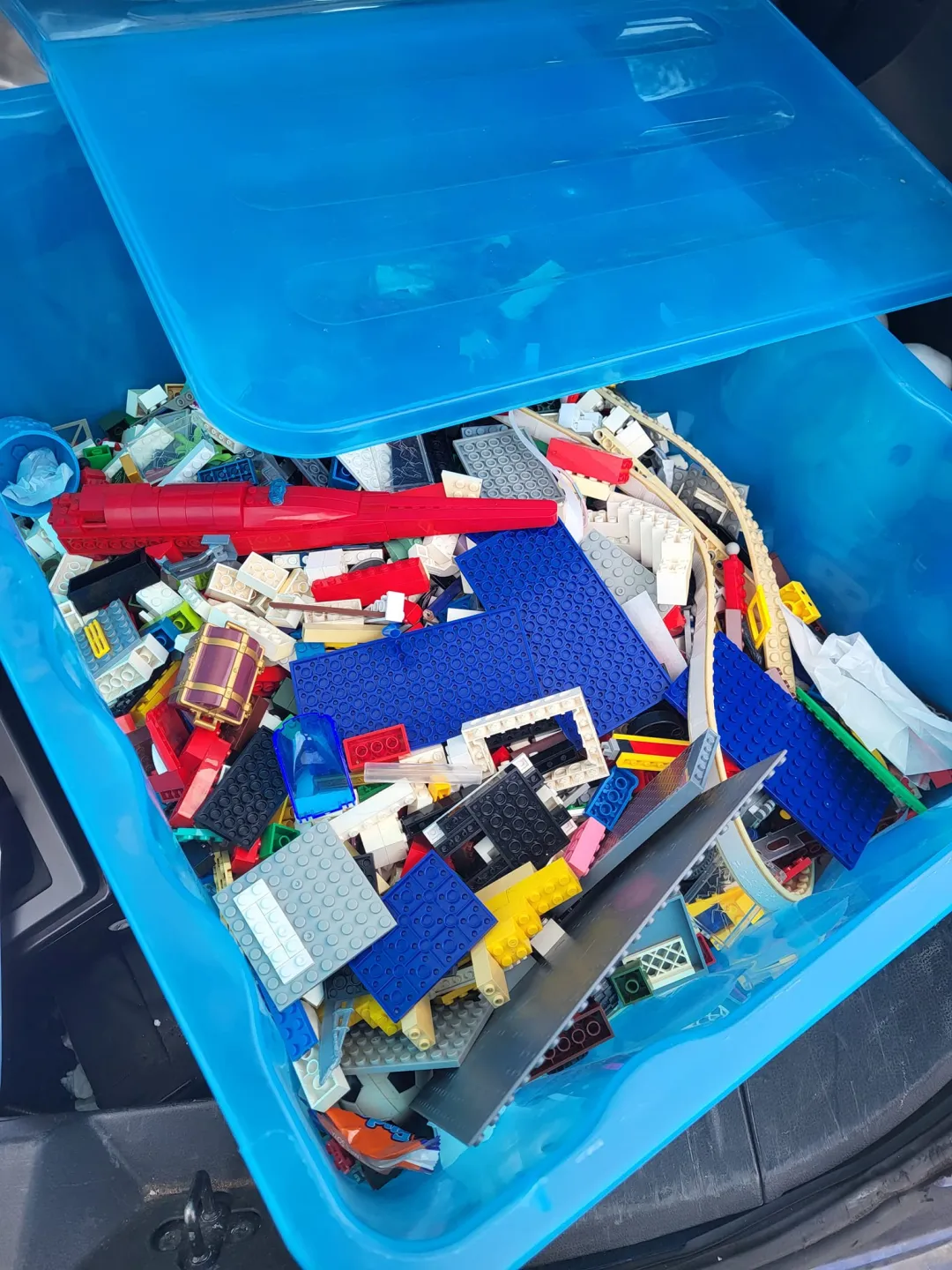 Photo from Jayne's Baby Bank (main page), 28 Apr 2024: Just had another massive box of lego donated for lego club! (Lego not for sale)