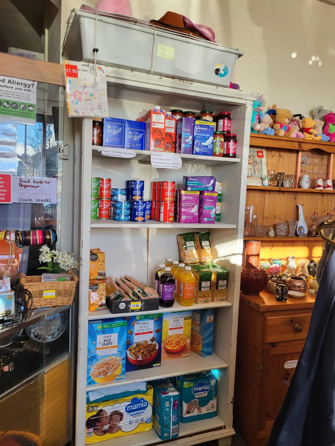 Photo from Jayne's Baby Bank (main page), 14 Jan 2024: Brynmawr Shop looking good! Thank you Sarah Calver & Dave