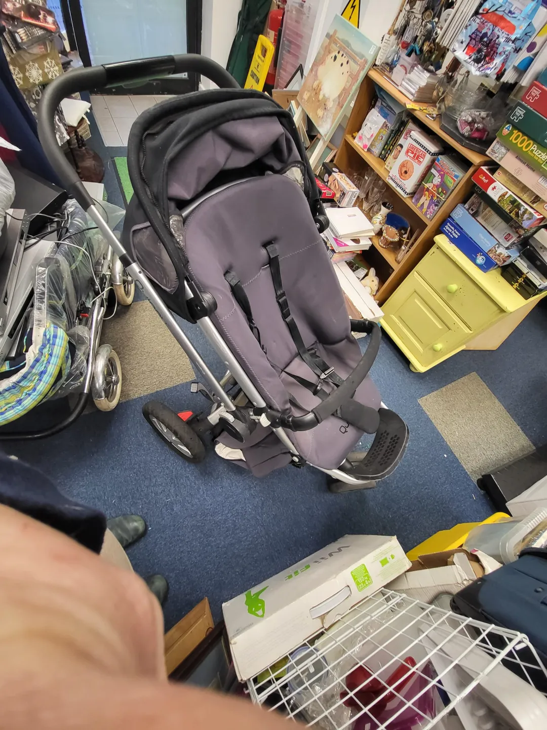 Photo from Jayne's Baby Bank (main page), 26 Feb 2024: Quincy just dropped off. Straps need a clean. All the accessories and rain cover £30 Blackwood Shop Please