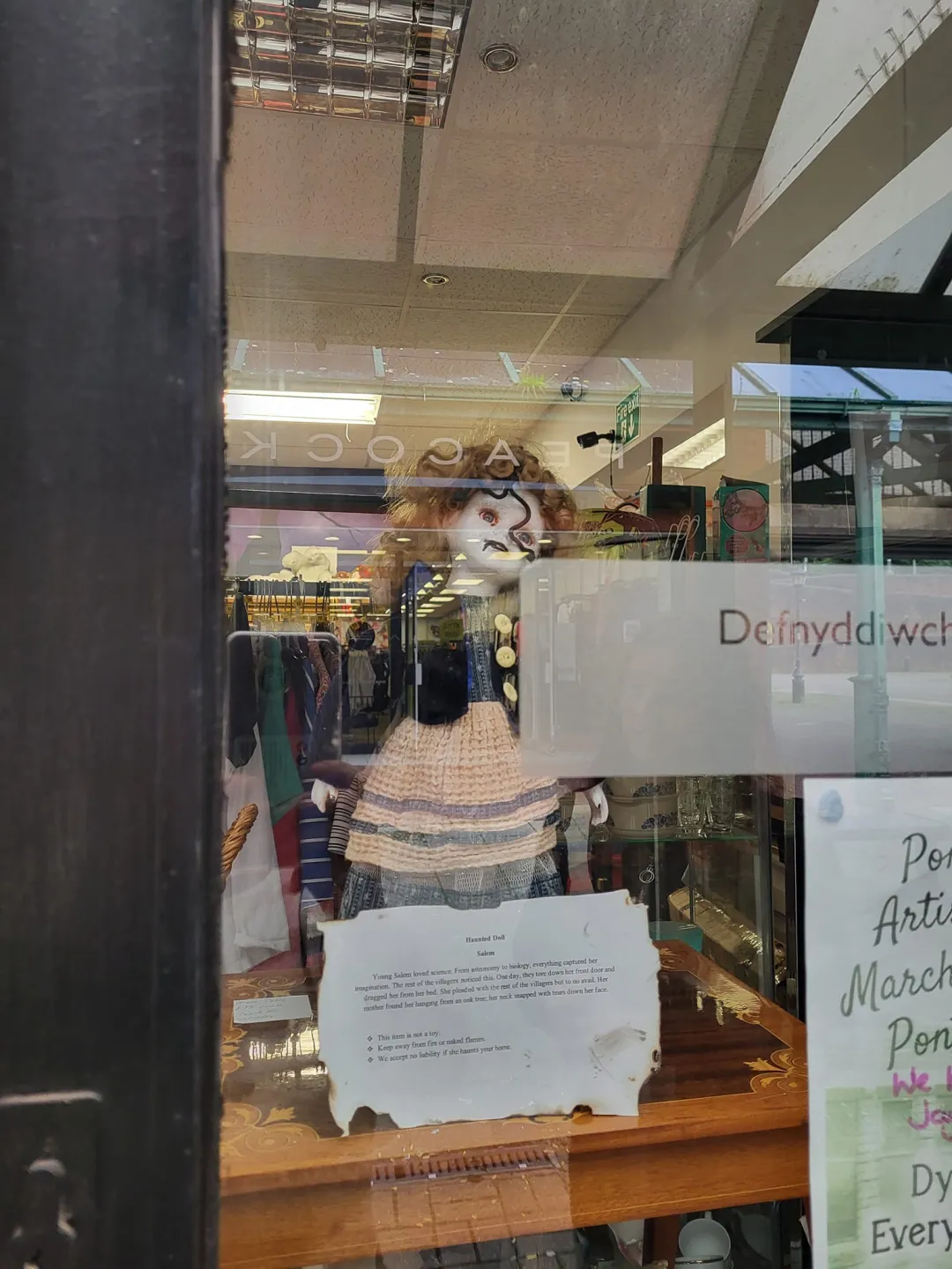 Photo from Jayne's Baby Bank (main page), 30 Sep 2024: Blackwood shop is haunted by creepy dolls! £10 each please fundraising is ringfenced for a baby food foodbank shop These are not toys We acc
