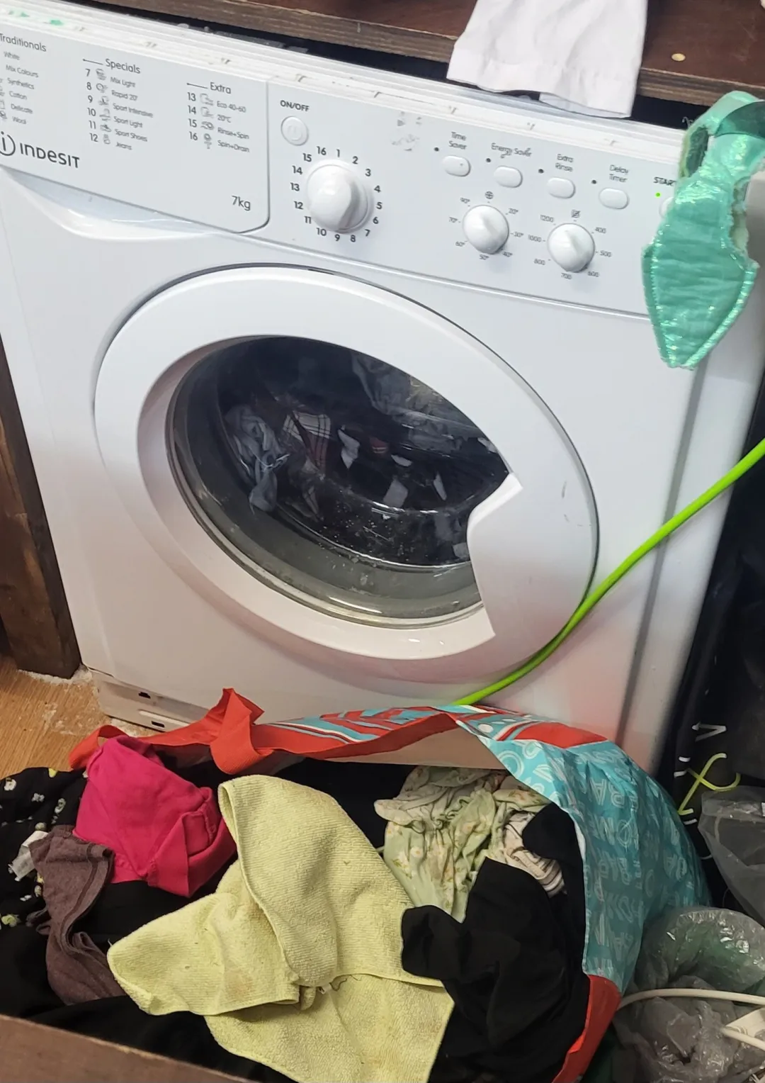 Photo from Jayne's Baby Bank (main page), 16 Jan 2026: Dan went around the other charity shop this morning where all the clothes donations had been dragged out after they had been fly tipped and 