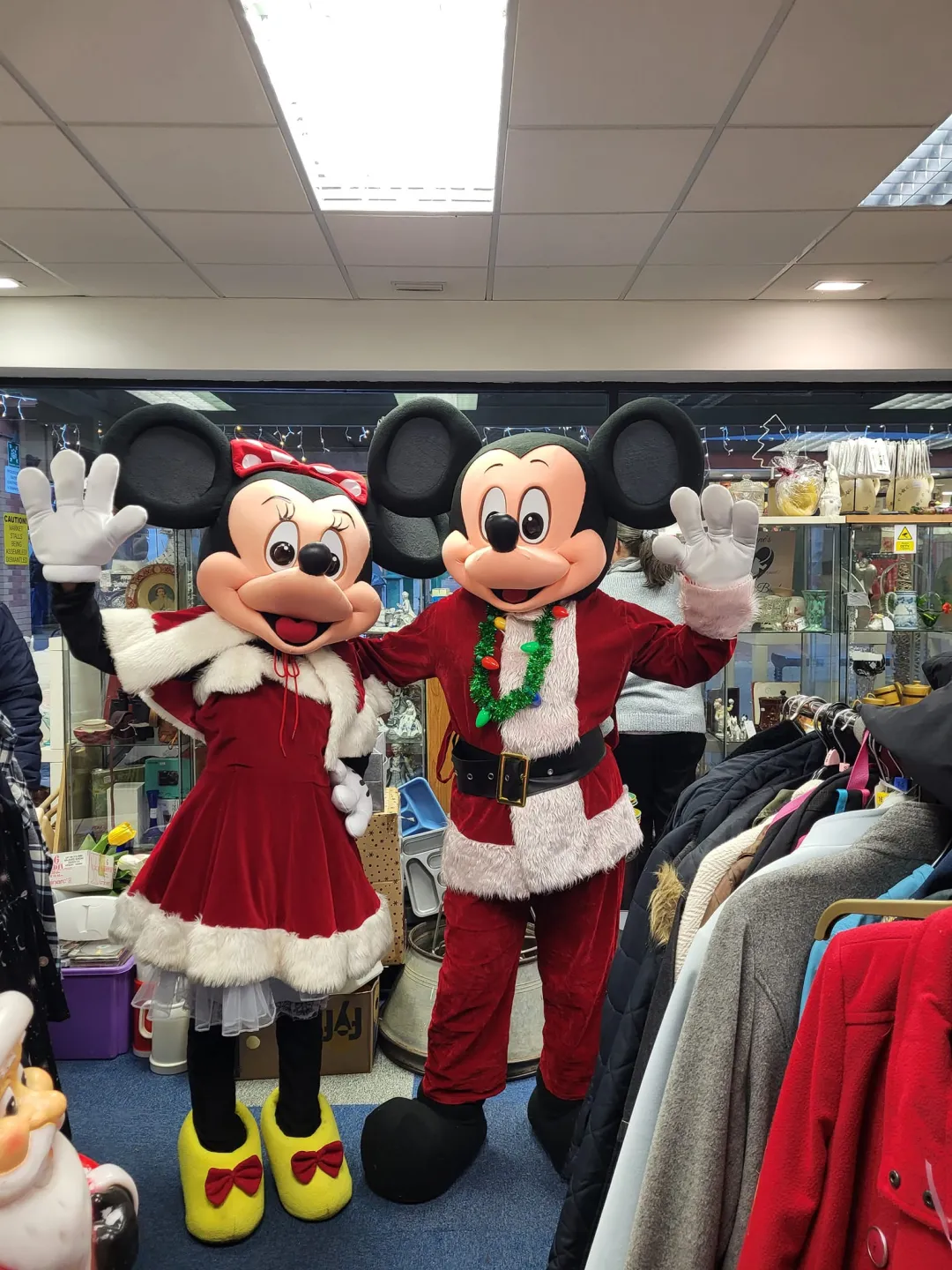 Photo from Jayne's Baby Bank (main page), 16 Dec 2023: Minnie and Micky have arrived at Blackwood Shop