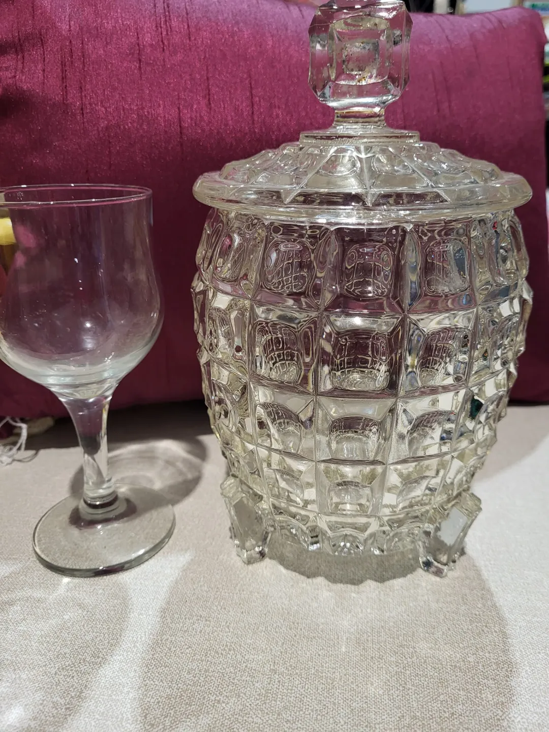 Photo from Jayne's Baby Bank (main page), 24 May 2024: Large glass sweet jar £30 please ❤️♻️ Dc