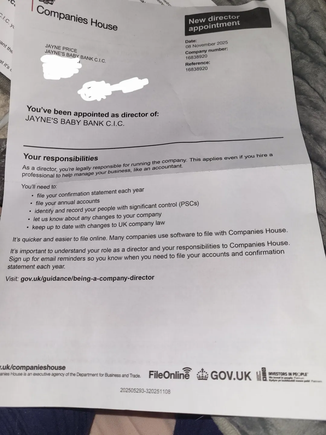 Photo from Jayne's Baby Bank (main page), 13 Nov 2025: It's official! We put the signs up and announced it anyway! Lol 🤣 Any of our families out there have book keeping or accountancy. We need it
