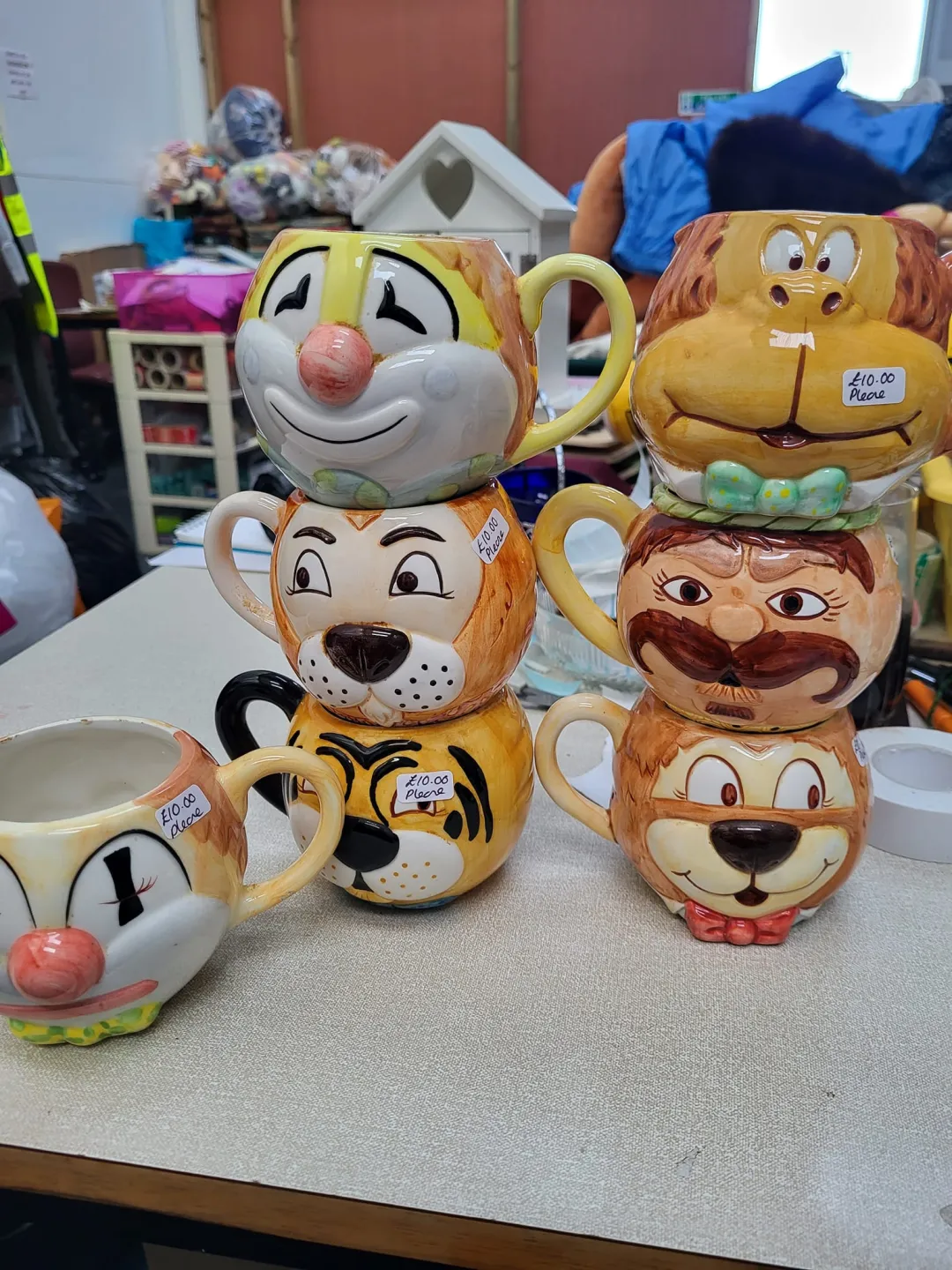 Photo from Jayne's Baby Bank (main page), 9 May 2024: Amazing vintage character mugs £10 each please . Donation centre
