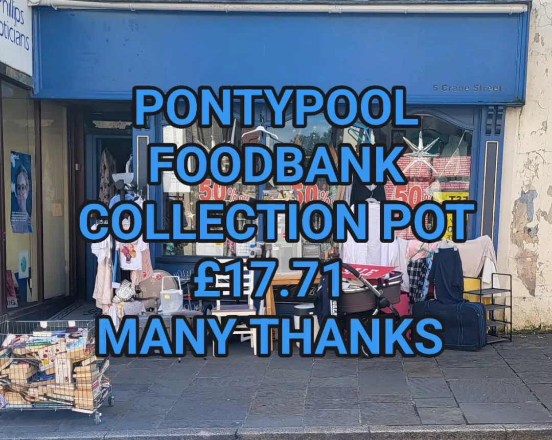 Photo from Jayne's Baby Bank (main page), 17 Aug 2024: Pontypool Foodbank Collection Pot £17.71p - many thanks everyone