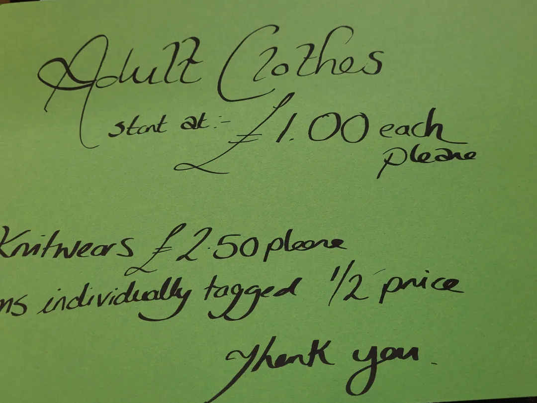 Photo from Jayne's Baby Bank (main page), 24 May 2025: New batch of clothes in Pontypool shop - New prices