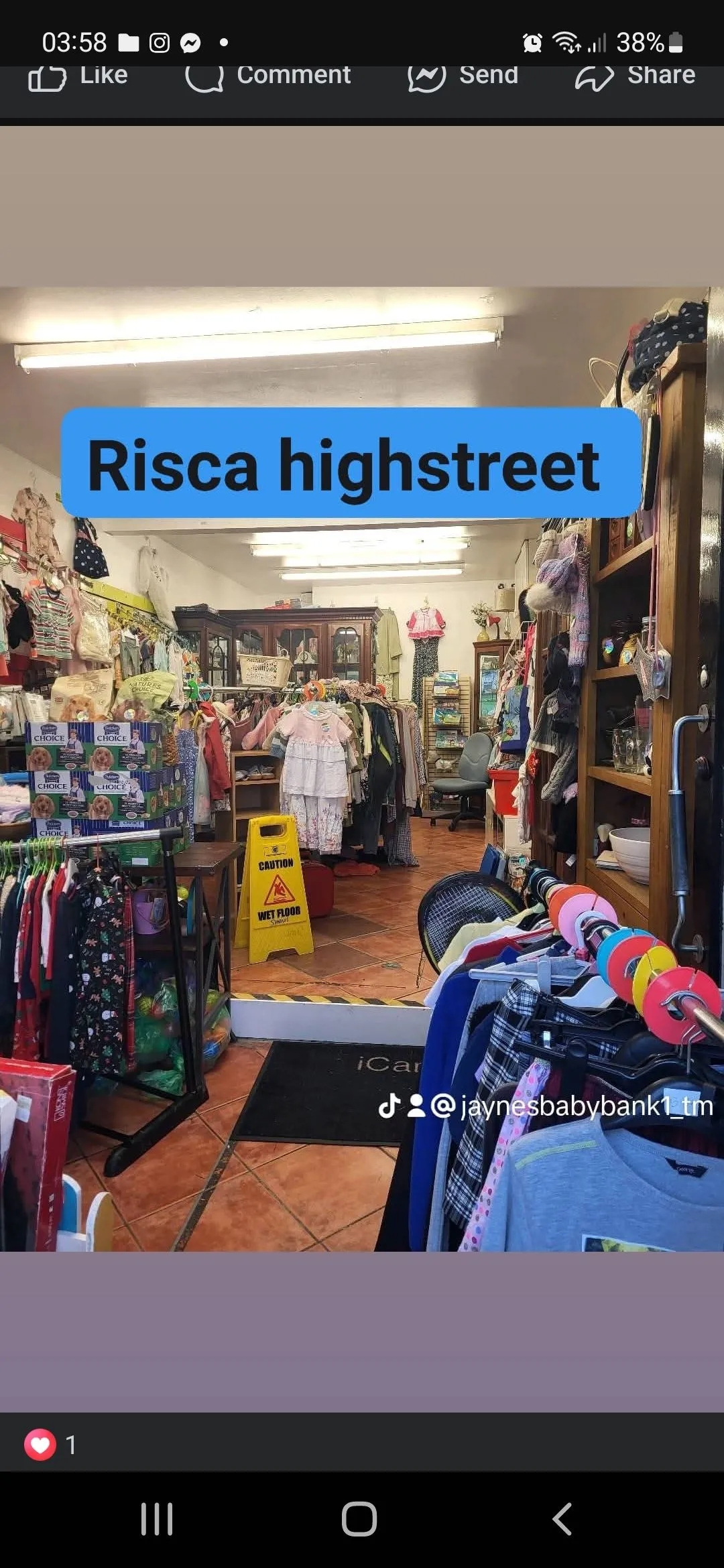 Photo from Jayne's Baby Bank (main page), 17 Aug 2025: Risca Roo open Monday Wednesdays Thursday Friday 68 Tredegar Street with 🌈 rainbow gate