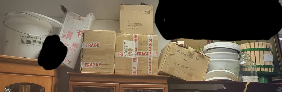 Photo from Jayne's Baby Bank (main page), 3 Jun 2024: £250 apple cider press kit will brewing kit and brand new sealed bottles they are in the brown boxes