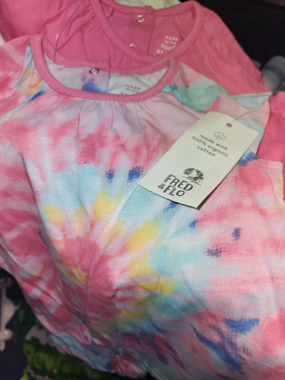 Photo from Jayne's Baby Bank (main page), 27 Mar 2024: New set of 2 3-6 months tie dyeset £5 please Blackwood shop