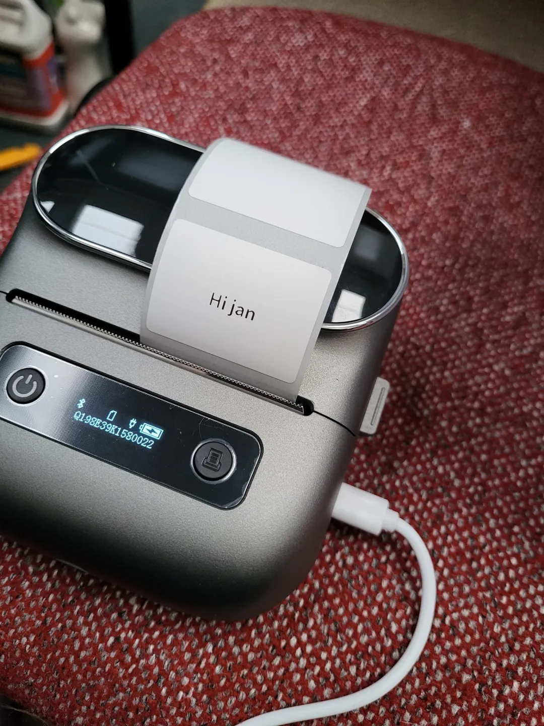 Photo from Jayne's Baby Bank (main page), 31 Jul 2024: Lable printer arrived!