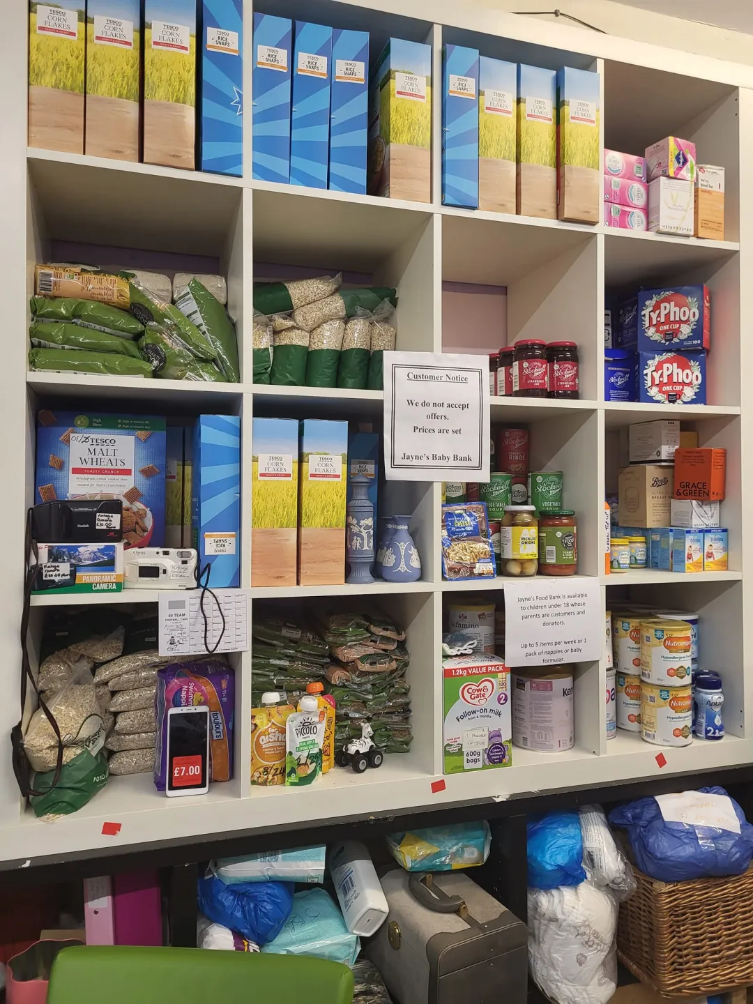 Photo from Jayne's Baby Bank (main page), 26 Aug 2024: We officially have a 3 floor charity/foodbank Fundraising Shop! 4 floors if you count the tunnels in the basement!