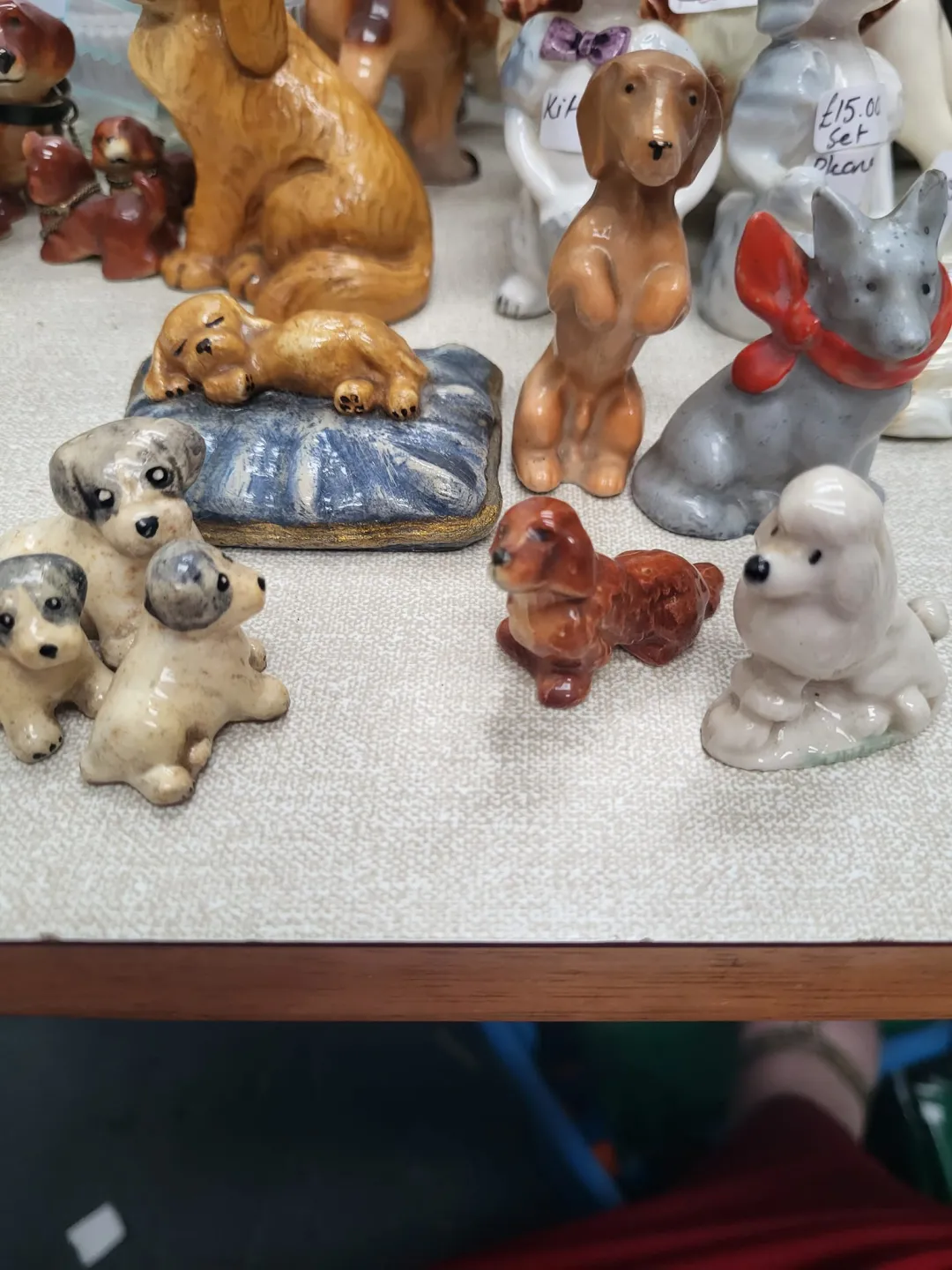 Photo from Jayne's Baby Bank (main page), 8 May 2024: £10 each please Vintage collectables White poodle is Wade Mother with pups £10 set please Dc