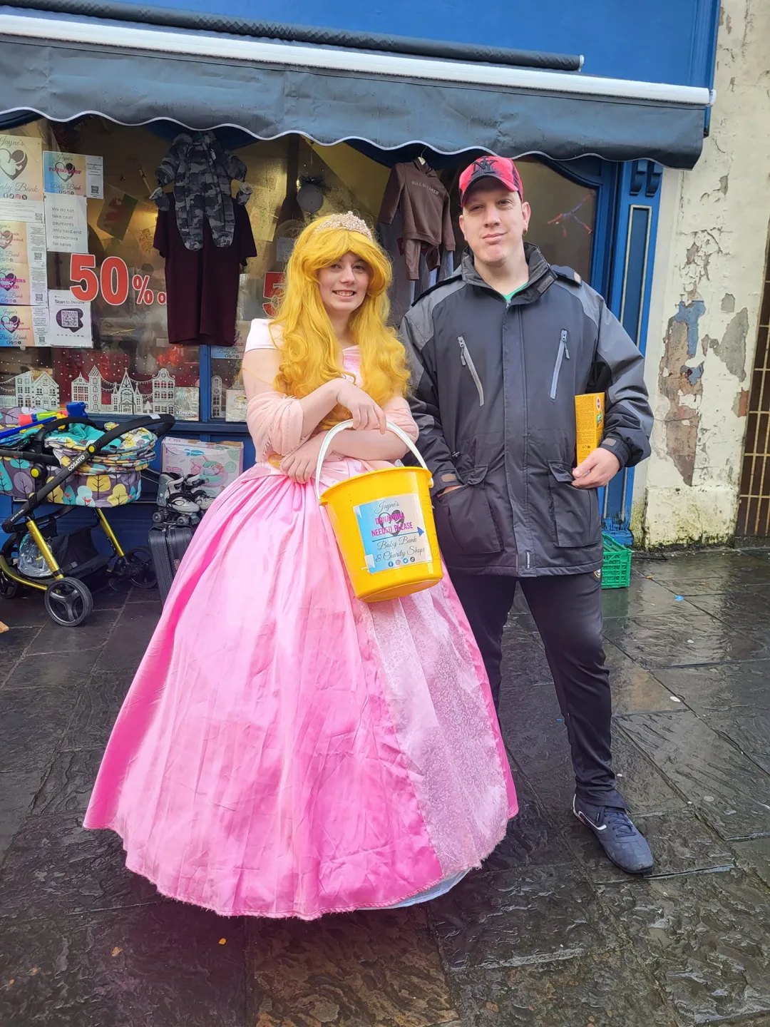 Photo from Jayne's Baby Bank (main page), 30 Nov 2024: Santa and the characters have left Pontypool ready for Blackwood shop