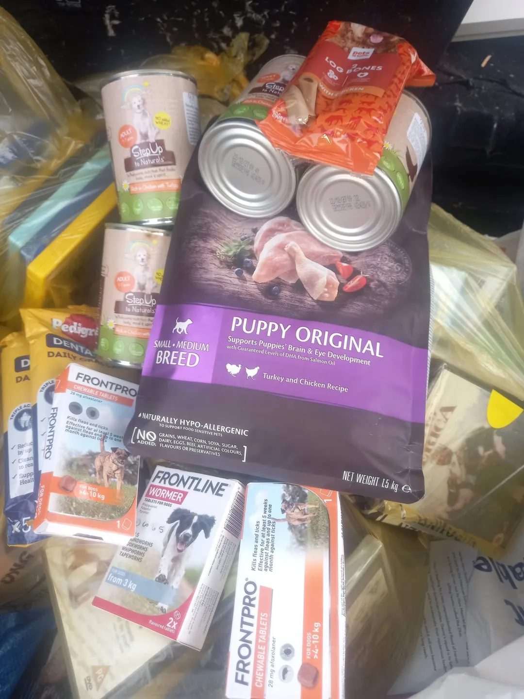 Photo from Jaynesbabybank Registered - cic, 11 Sep 2026: Donated to our pet food bank this morning. Many thanks from a lady and her doggy in Cefn Fforest .