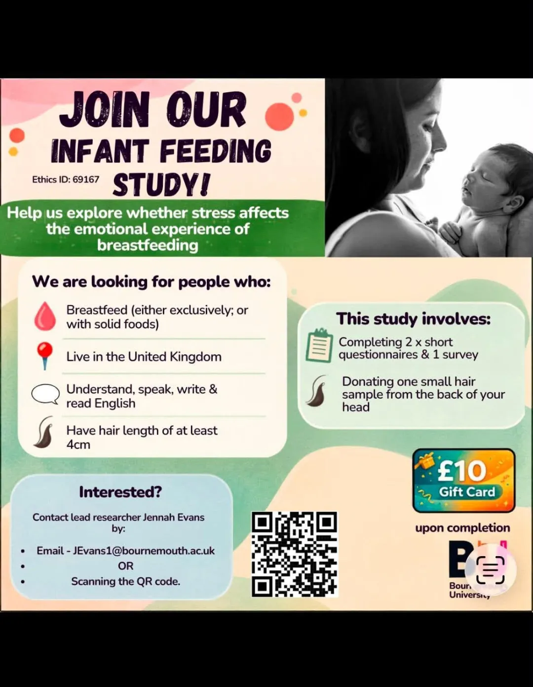 Photo from Jaynesbabybank Registered - cic: Jennah, a post graduate researcher at Bournemouth University within the Centre for Midwifery and Women's Health is embarking on research foc