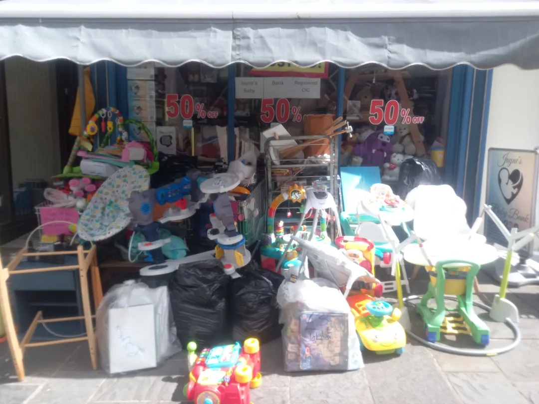 Photo from Jaynesbabybank Registered - cic: Loads reduced for quick sale Baby equipment from £10. Toys from £1. Records in trolley 20 for £1. Collection only sorry. We can hold too . W