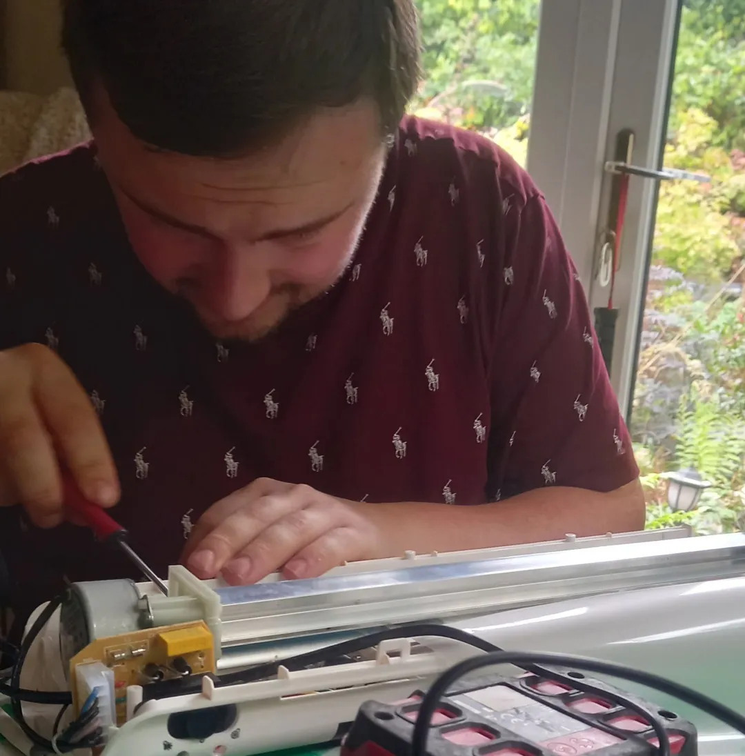 Photo from Jaynesbabybank Registered - cic, 22 Sep 2026: Dan doing some of the PAT testing. Mostly because I broke the laminator :/