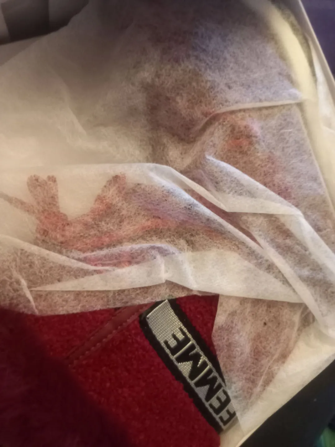 Photo from Jaynesbabybank Registered - cic: Bad news for the haters My red boots have died - but because they were £5 a pair and I have autism and cold feet I bought 57 pairs of them!!
