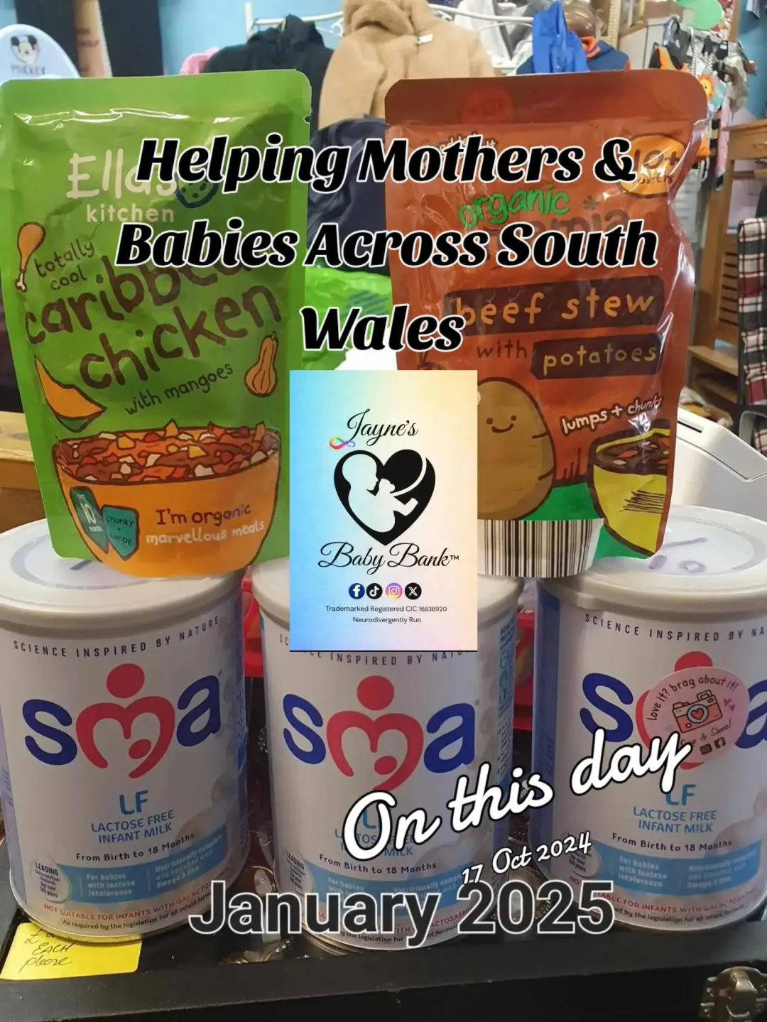 Photo from jaynesbabybank1_tm, 17 Oct 2026: #onthisday #thriftshop #charityshopping #jaynesbabybank #fighthatewiththrift @Jayne's Baby Bank ™️ @Jayne's Baby Bank CIC TM