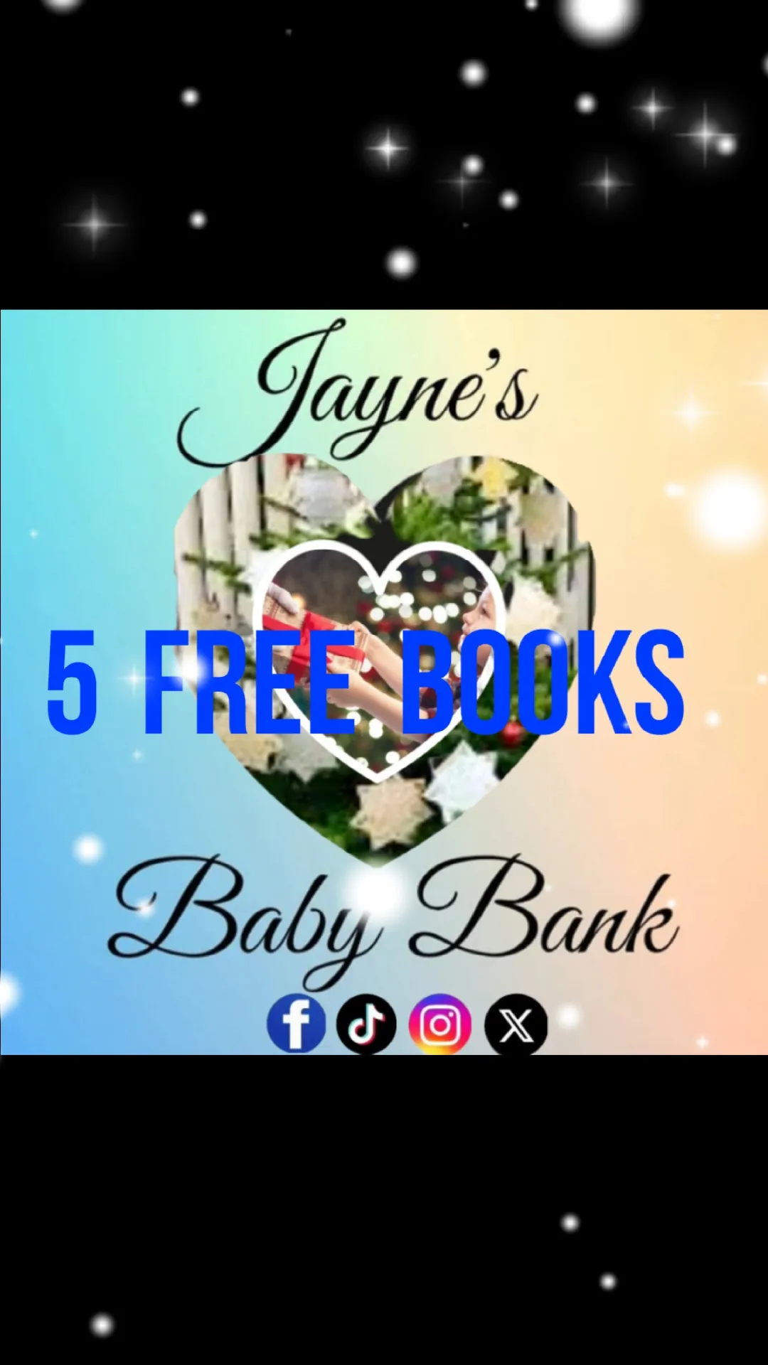 Photo from jaynesbabybank1_tm, 17 Sep 2024: 5 free children's books for mums to collect ready for Christmas. 5 books per household value up to £5.