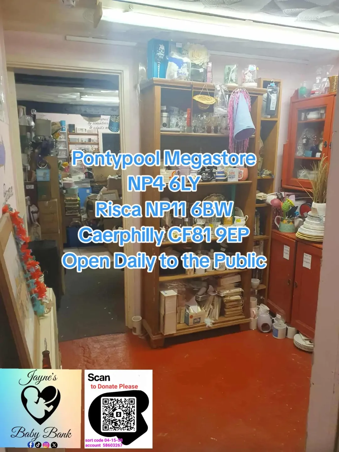 Photo from jaynesbabybank1_tm, 4 Sep 2025: Come along and help us fundraise to help Mothers in Wales with nappies, formula and foodbanks.