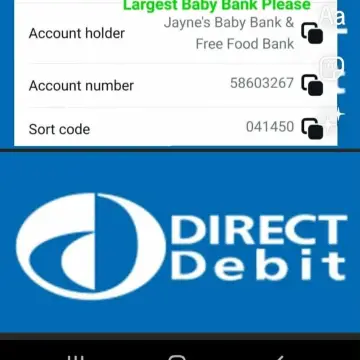 Image from Daniel James Ridsdale: Ways to contribute to our baby bank and foodbank. We take donations via card in the shops, cash via the sealed donation pots in the shops, o
