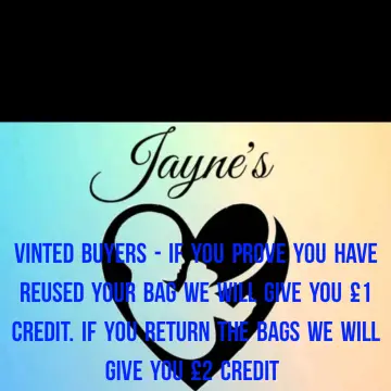 Image from Jayne's Baby Bank (main page), 7 Jul 2024: Vinted sellers - can you advertise this on your page please. If you write from Jayne's Baby Bank on the bags please and then we have promote