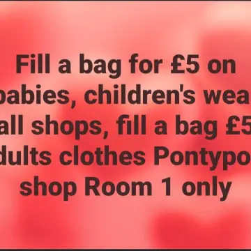 Image from Jayne's Baby Bank (main page), 8 Aug 2025: Childrens 50p clothes - 3 for £1 or fill a bag for £5. ALL SHOPS *Excludes Boutique items Adults clothes reduced to £1 each ALL shops *Exclu