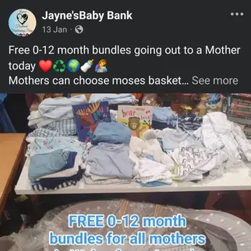 Photo from Jayne's Baby Bank (main page), 14 Feb 2025: I want to say a personal thank you to all the families that have supported us since the pandemic. Myself and my son and our amazing team of 