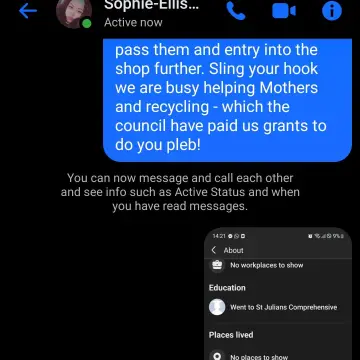 Image from Jayne's Baby Bank (Main Historical Profile), 14 Nov 2025: Very bizarre - it wasn't me who had our windows out through it was HCT. You may well have found the person who has done it. Another one thre