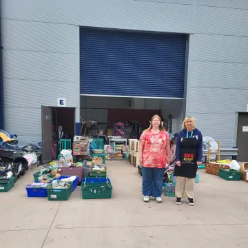 Image from Jayne's Baby Bank (Main Historical Profile), 1 Jun 2024: Some of our volunteers helping out today 🌎♻️🌈🍼