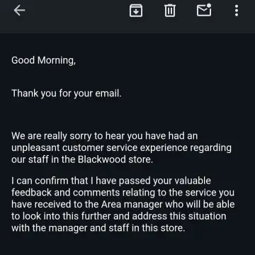 Image from Jayne's Baby Bank (main page), 9 Oct 2024: Thank you to Peacocks for addressing the slander comments from a member of staff from Peacocks Blackwood. Unfortunately we had to issue a ce