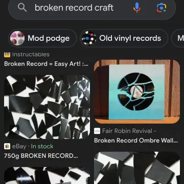 Image from Jayne's Baby Bank (Main Historical Profile), 20 Jun 2024: 10-15 old fashioned broken records available for craft - free to collector