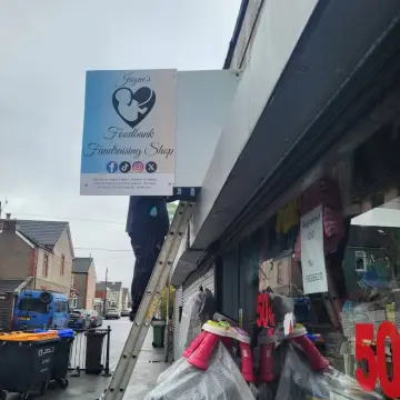 Image from Jayne's Baby Bank (Main Historical Profile), 1 Feb 2026: Another busy Sunday. 2 volunteers in the shops . 1 working online. 2 on vinted from home and 2 working from home. Thank you for all voluntee