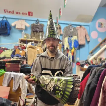 Photo from Jayne's Baby Bank (main page), 29 Oct 2024: Micheal, one of our regulars wanted to remind everyone we have free Halloween costume for children and Free hats for Halloween. Thanks Miche