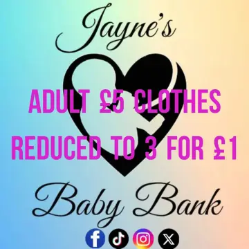 Photo from Jayne's Baby Bank (main page), 4 Feb 2025: On until the end of February