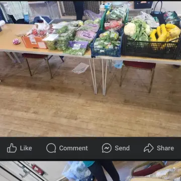 Image from Jayne's Baby Bank (main page), 8 Sep 2024: £18 to feed children and a family , out of date food from tesco which is given to them free from the supermarket the night before and the pa