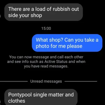 Image from Jayne's Baby Bank (Main Historical Profile), 1 Jan 2026: Get and pick up this shit from outside my shops we have just rang the street camera people to see who dumped it all outside the shop !