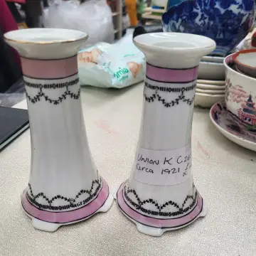 Image from Jayne's Baby Bank (Main Historical Profile), 11 May 2024: Union K Czechoslovka circa 1921 candle sticks £40 set please