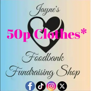 Image from Jayne's Baby Bank (Main Historical Profile), 16 Mar 2024: Today and all next week our £2 clothes are 50p each only to our Followers in Pontypool and Blackwood shops. Show the staff you are a followe