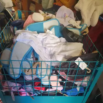 Image from Jayne's Baby Bank (main page), 5 Sep 2025: Some of fhe items donated to the baby bank by Poundland Pontypool ❤️🌏🏴󠁧󠁢󠁷󠁬󠁳󠁿♻️
