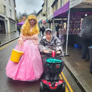 Photo from Jayne's Baby Bank (main page), 30 Nov 2024: Santa and the characters have left Pontypool ready for Blackwood shop