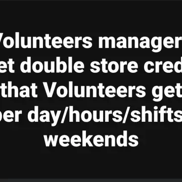 Photo from Jayne's Baby Bank (main page), 15 Mar 2025: Gesture of goodwill allowance for volunteers per shift.