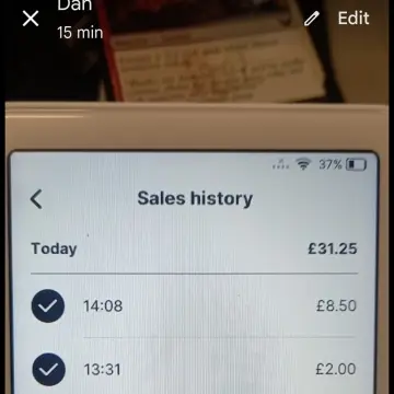 Image from Jayne's Baby Bank (main page), 25 Jul 2024: Card machines are working well and sales are good considering we have an awful July Thursday 👍🍼♻️🍾