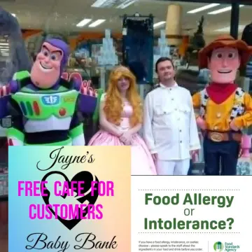 Photo from Jayne's Baby Bank (main page), 17 Feb 2025: Blackwood staff are opening their FREE cafe for customers and donators. Feel free to sit down at the tables in the shop and the staff will s